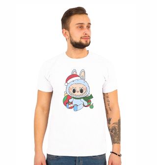 Obrázek 1 produktu Pánské tričko Modrý Vánoční Labubu