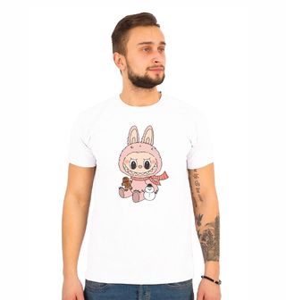 Obrázek 1 produktu Pánské tričko Růžový Vánoční Labubu