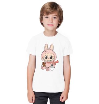 Obrázek 1 produktu Dětské tričko Růžový Vánoční Labubu