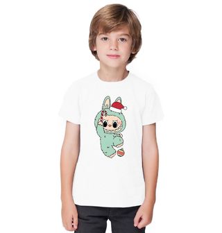 Obrázek 1 produktu Dětské tričko Zelený Vánoční Labubu