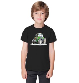 Obrázek 1 produktu Dětské tričko Vánoční Traktor ve Sněhu