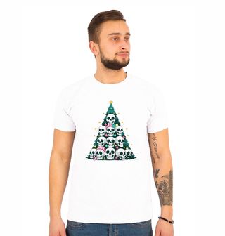 Obrázek 1 produktu Pánské tričko Vánoční Stromek z Lebek