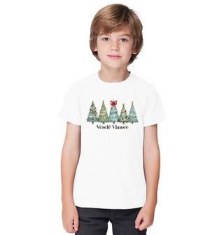Obrázek 1 produktu Dětské tričko Vánoční Les Veselé Vánoce