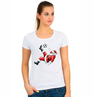 Obrázek 1 produktu Dámské tričko Nešikovný Santa Fotbalista