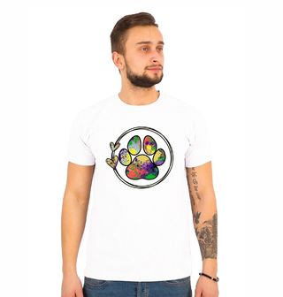 Obrázek 1 produktu Pánské tričko Barevná Psí Tlapka