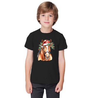 Obrázek 1 produktu Dětské tričko Vánoční Kůň