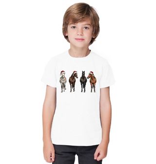 Obrázek 1 produktu Dětské tričko Čtyři Vánoční Koně