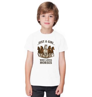 Obrázek 1 produktu Dětské tričko Prostě holka, která miluje koně