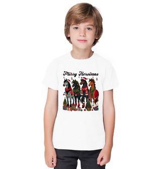 Obrázek 1 produktu Dětské tričko Vánoční Koně Merry Horsemas
