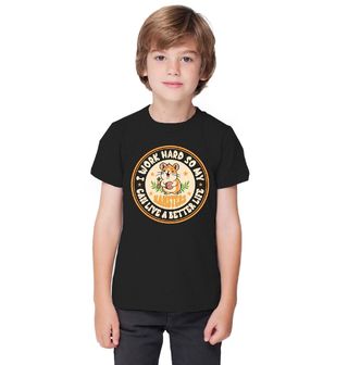 Obrázek 1 produktu Dětské tričko Tvrdě pracuji, aby se mým křečkům žilo lépe