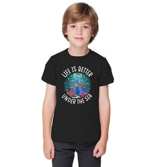 Obrázek 1 produktu Dětské tričko Život je lepší pod mořem Life is better under the sea
