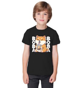 Obrázek 1 produktu Dětské tričko Shiba-Inu s Bubble Tea BOBA