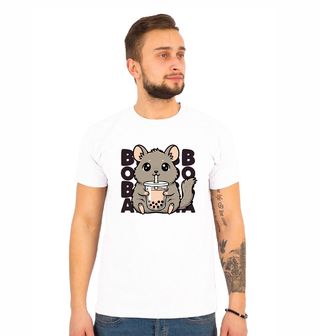 Obrázek 1 produktu Pánské tričko Činčila s Bubble Tea BOBA