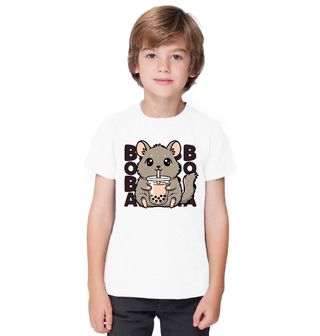 Obrázek 1 produktu Dětské tričko Činčila s Bubble Tea BOBA