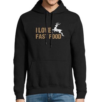 Obrázek 1 produktu Pánská mikina Běžící Jelen I love fast food