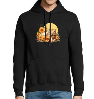 Obrázek 1 produktu Pánská mikina Vyhřívající se Kočka mezi Slunečnicemi