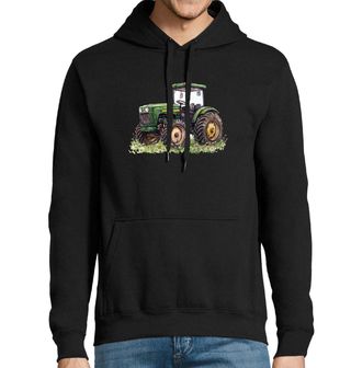 Obrázek 1 produktu Pánská mikina Zelený Traktor na Rozkvetlém Poli