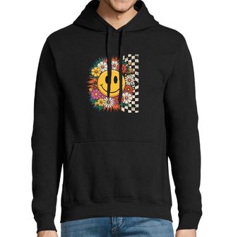 Obrázek 1 produktu Pánská mikina Květinový Smajlík Hippie Emoji