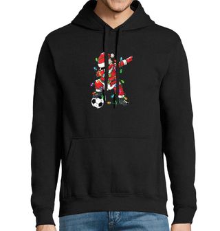 Obrázek 1 produktu Pánská mikina Vánoční Dabující Santa Fotbalista