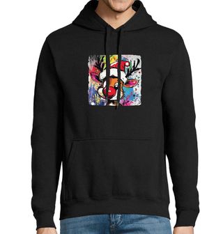 Obrázek 1 produktu Pánská mikina Vánoční Sob Rudolf Graffiti