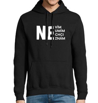 Obrázek 1 produktu Pánská mikina NEvím NEumím NEchci NEznám