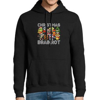 Obrázek 1 produktu Pánská mikina Vánoční Brainrot Christmas Brainrot
