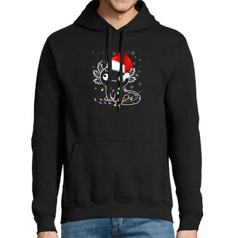 Obrázek 1 produktu Pánská mikina Vánoční Axolotl plný Světýlek