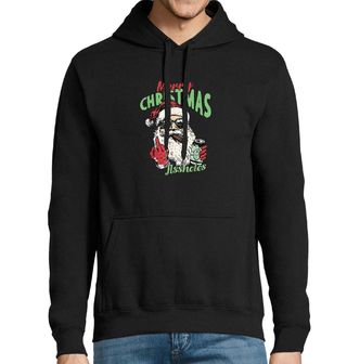 Obrázek 1 produktu Pánská mikina Drsný Santa s Doutníkem Merry Christmas Assholes
