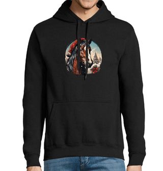 Obrázek 1 produktu Pánská mikina Vánoční Kůň v Zimní Krajině