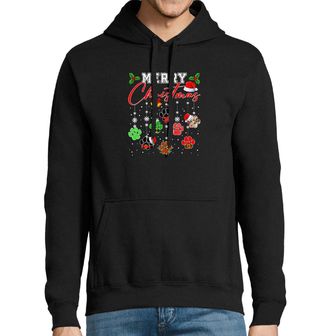 Obrázek 1 produktu Pánská mikina Vánoční Tlapky Merry Christmas