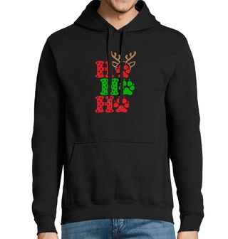 Obrázek 1 produktu Pánská mikina Vánoční Psí Stopy Ho Ho Ho