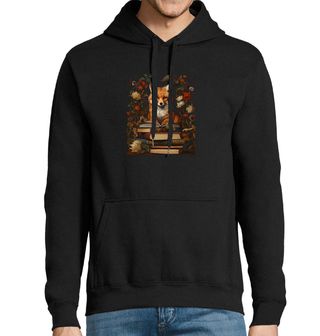 Obrázek 1 produktu Pánská mikina Liška mezi Knihami