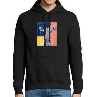 Obrázek 1 produktu Pánská mikina Žirafa v barvách Afriky