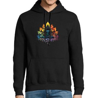 Obrázek 1 produktu Pánská mikina Osvícený Budha v Lotosové Meditaci
