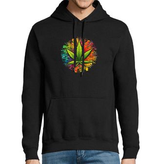 Obrázek 1 produktu Pánská mikina Barevná exploze Marihuany