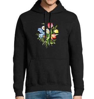 Obrázek 1 produktu Pánská mikina Svazek květin Tulipány a Kopretiny