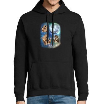 Obrázek 1 produktu Pánská mikina Kapybary vyjící na Měsíc