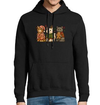 Obrázek 1 produktu Pánská mikina Vánoční Kočky v Svetrech