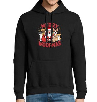 Obrázek 1 produktu Pánská mikina Veselé Psí Vánoce Merry Woofmas