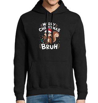 Obrázek 1 produktu Pánská mikina Vánoční Veverka Merry Christmas Bruh