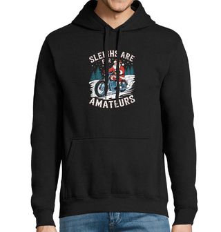 Obrázek 1 produktu Pánská mikina Santa na Motorce Sáně jsou pro amatéry