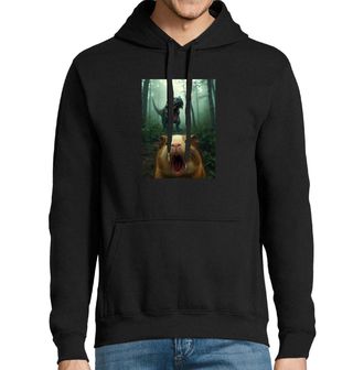 Obrázek 1 produktu Pánská mikina Selfie Morčete a Útok T-Rexe