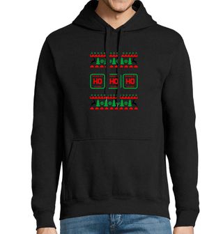 Obrázek 1 produktu Pánská mikina Vánoční Chemické prvky Ho-Ho-Ho