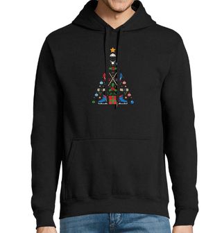 Obrázek 1 produktu Pánská mikina Vánoční Stromek Hokejisty