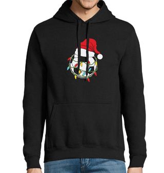 Obrázek 1 produktu Pánská mikina Vánoční Fotbalový Míč s Čepicí