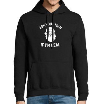 Obrázek 1 produktu Pánská mikina Zeptej se mámy, jestli jsem skutečný