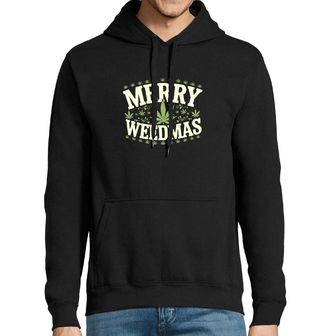 Obrázek 1 produktu Pánská mikina Veselé Zhulené Vánoce Merry Weedmas