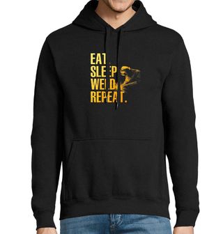Obrázek 1 produktu Pánská mikina Jez Spi Svařuj Opakuj Eat Sleep Weld Repeat