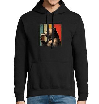 Obrázek 1 produktu Pánská mikina Retro Medvěd s Pivem