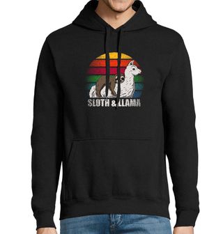 Obrázek 1 produktu Pánská mikina Spící Lenochod na Lamě Sloth & Llama